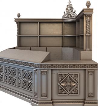 Church furniture (MBC_0018) 3D model for CNC machine