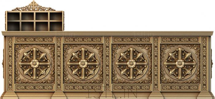 Church furniture (MBC_0027) 3D model for CNC machine