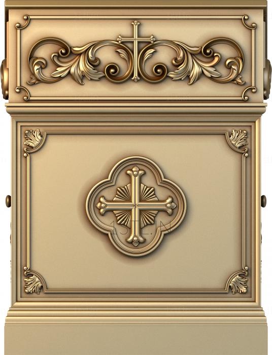 Church furniture (MBC_0029) 3D model for CNC machine