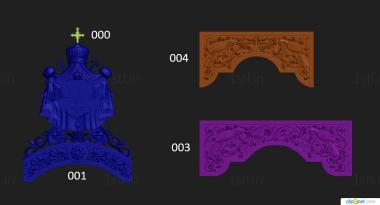 Church furniture (MBC_0052) 3D model for CNC machine