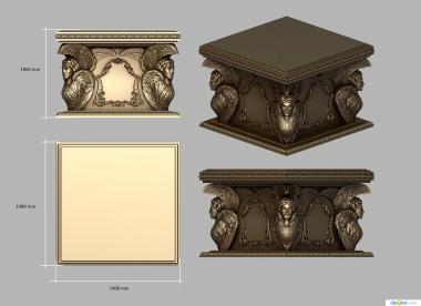 Church furniture (MBC_0054) 3D model for CNC machine