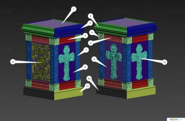 Church furniture (MBC_0062) 3D model for CNC machine