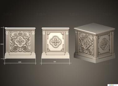 Church furniture (MBC_0066) 3D model for CNC machine