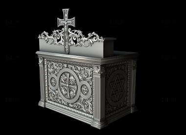 Church furniture (MBC_0071) 3D model for CNC machine