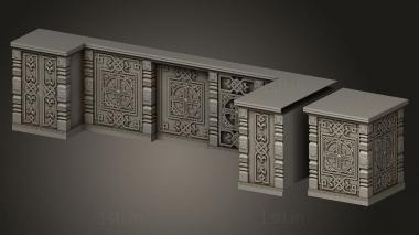 Church furniture (MBC_0073) 3D model for CNC machine