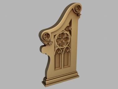 Church furniture (MBC_0077) 3D model for CNC machine