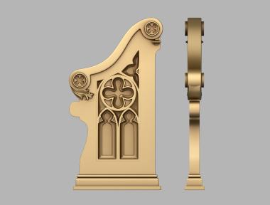 Church furniture (MBC_0077) 3D model for CNC machine