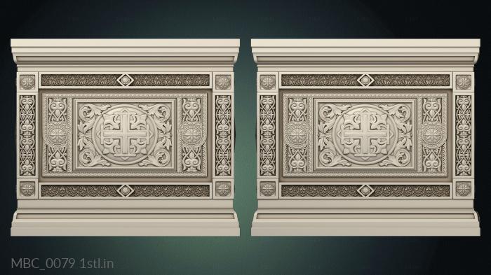 Church furniture (MBC_0079) 3D model for CNC machine