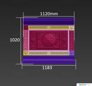 Church furniture (MBC_0079) 3D model for CNC machine