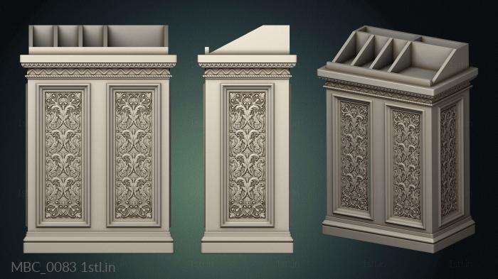 Church furniture (MBC_0083) 3D model for CNC machine