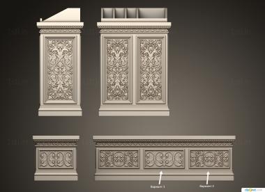 Church furniture (MBC_0084) 3D model for CNC machine