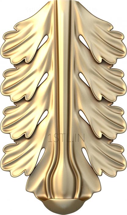 Symmetrycal onlays (NKS_0125) 3D model for CNC machine