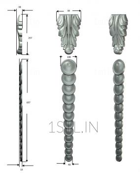 Symmetrycal onlays (NKS_0205) 3D model for CNC machine