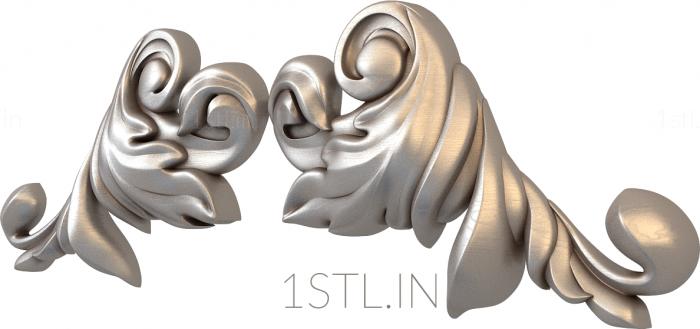 Symmetrycal onlays (NKS_0334-1) 3D model for CNC machine