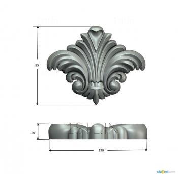 Symmetrycal onlays (NKS_0750) 3D model for CNC machine