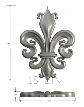 Symmetrycal onlays (NKS_1028) 3D model for CNC machine