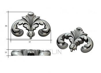 Symmetrycal onlays (NKS_1116) 3D model for CNC machine