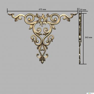 Symmetrycal onlays (NKS_1224) 3D model for CNC machine