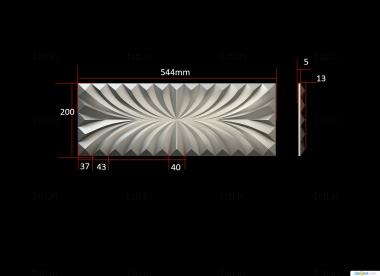 Symmetrycal onlays (NKS_1377) 3D model for CNC machine