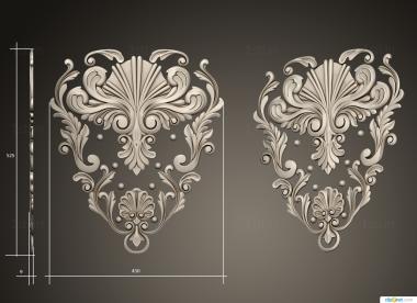 Symmetrycal onlays (NKS_1380) 3D model for CNC machine