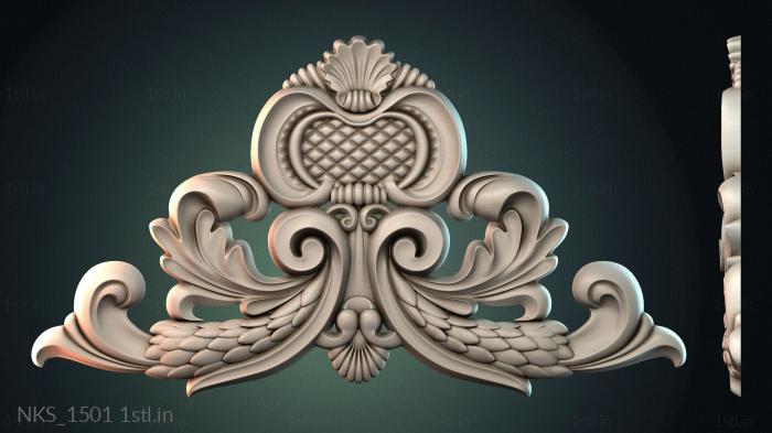 Symmetrycal onlays (NKS_1501) 3D model for CNC machine