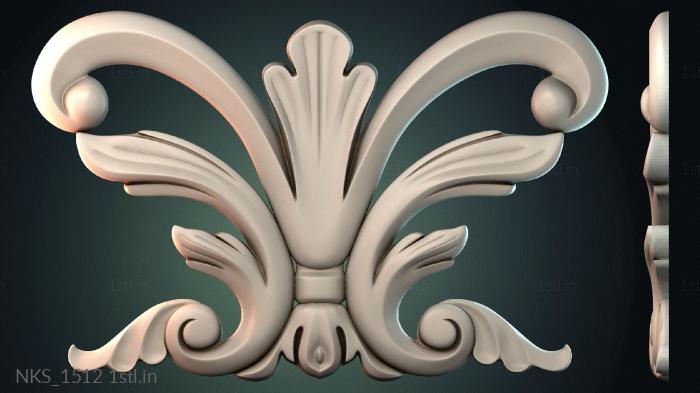 Symmetrycal onlays (NKS_1512) 3D model for CNC machine