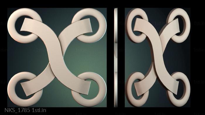 Symmetrycal onlays (NKS_1785) 3D model for CNC machine