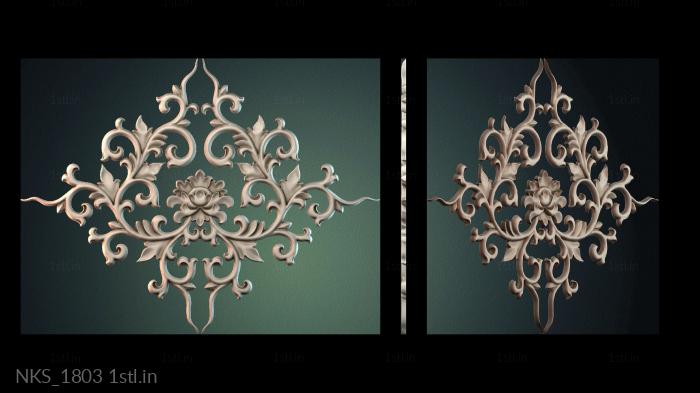 Symmetrycal onlays (NKS_1803) 3D model for CNC machine