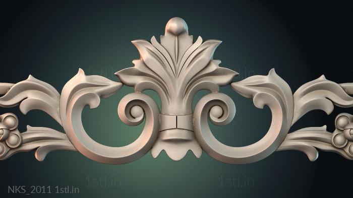 Symmetrycal onlays (NKS_2011) 3D model for CNC machine