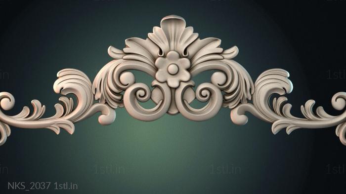 Symmetrycal onlays (NKS_2037) 3D model for CNC machine