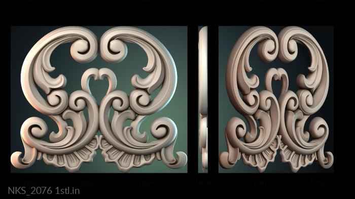 Symmetrycal onlays (NKS_2076) 3D model for CNC machine