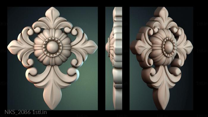 Symmetrycal onlays (NKS_2086) 3D model for CNC machine