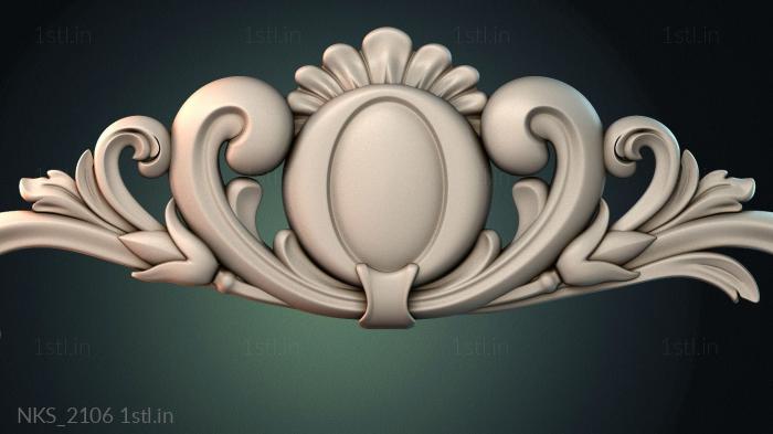 Symmetrycal onlays (NKS_2106) 3D model for CNC machine