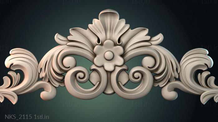 Symmetrycal onlays (NKS_2115) 3D model for CNC machine