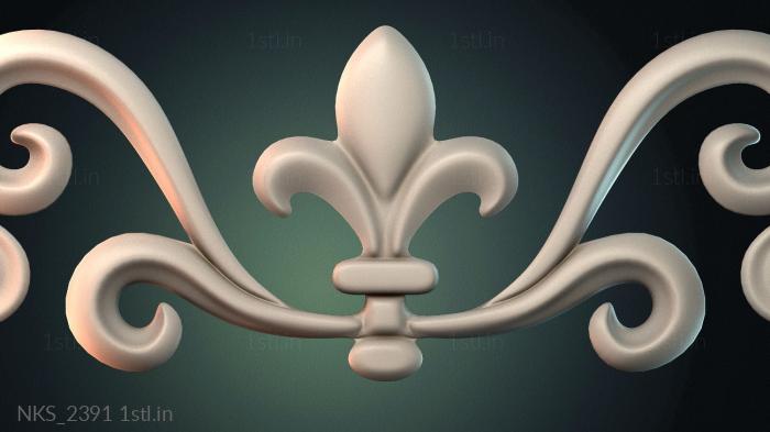 Symmetrycal onlays (NKS_2391) 3D model for CNC machine