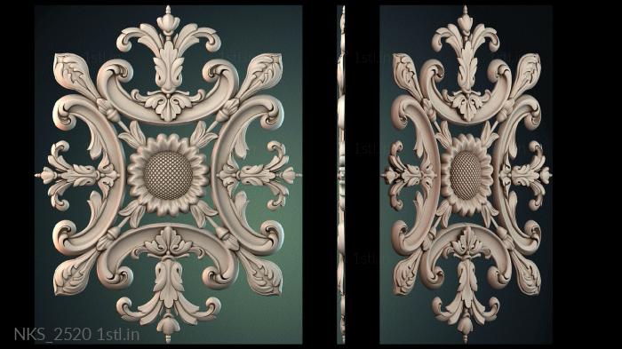 Symmetrycal onlays (NKS_2520) 3D model for CNC machine