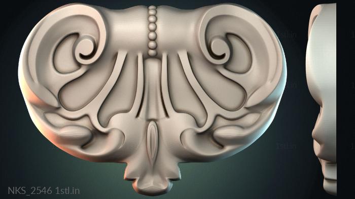 Symmetrycal onlays (NKS_2546) 3D model for CNC machine
