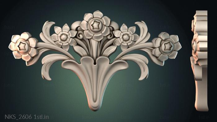 Symmetrycal onlays (NKS_2606) 3D model for CNC machine