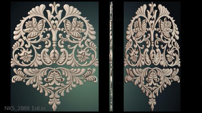 Symmetrycal onlays (NKS_2888) 3D model for CNC machine