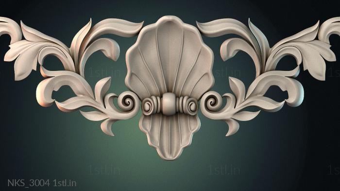 Symmetrycal onlays (NKS_3004) 3D model for CNC machine