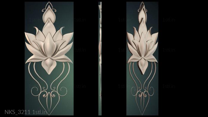 Symmetrycal onlays (NKS_3211) 3D model for CNC machine