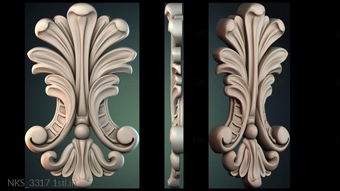 Symmetrycal onlays (NKS_3317) 3D model for CNC machine