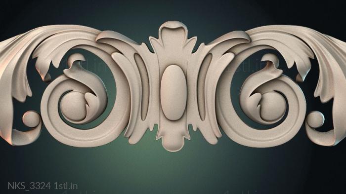 Symmetrycal onlays (NKS_3324) 3D model for CNC machine