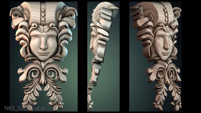 Symmetrycal onlays (NKS_3328) 3D model for CNC machine