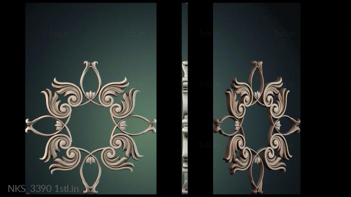 Symmetrycal onlays (NKS_3390) 3D model for CNC machine