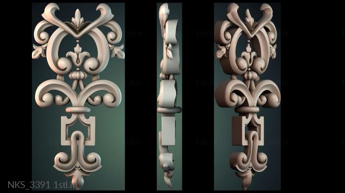 Symmetrycal onlays (NKS_3391) 3D model for CNC machine