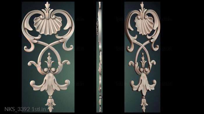 Symmetrycal onlays (NKS_3392) 3D model for CNC machine