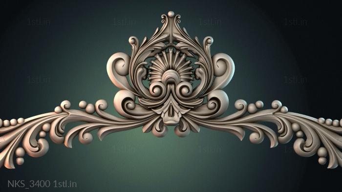 Symmetrycal onlays (NKS_3400) 3D model for CNC machine