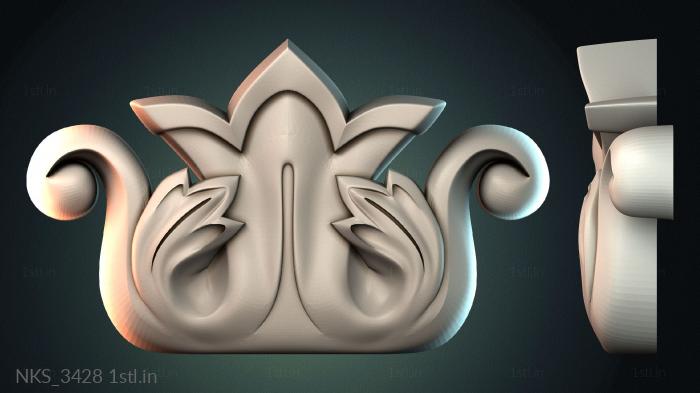 Symmetrycal onlays (NKS_3428) 3D model for CNC machine