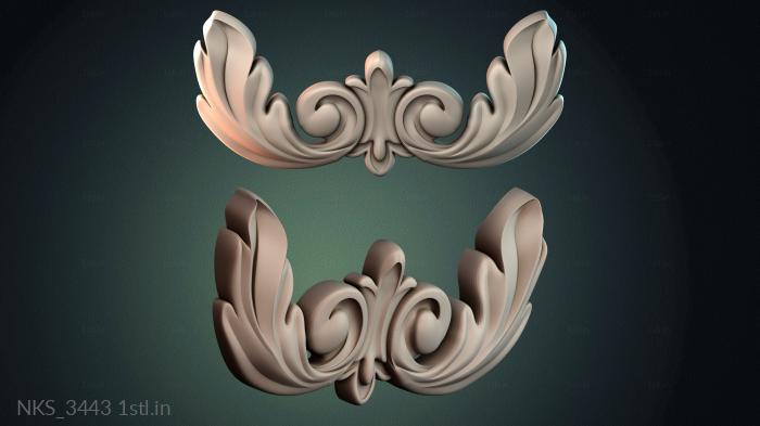 Symmetrycal onlays (NKS_3443) 3D model for CNC machine